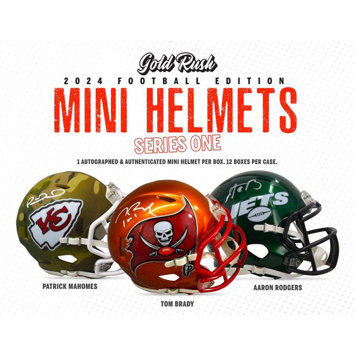 2024 Gold Rush Autographed Mini Football Helmet Series 1