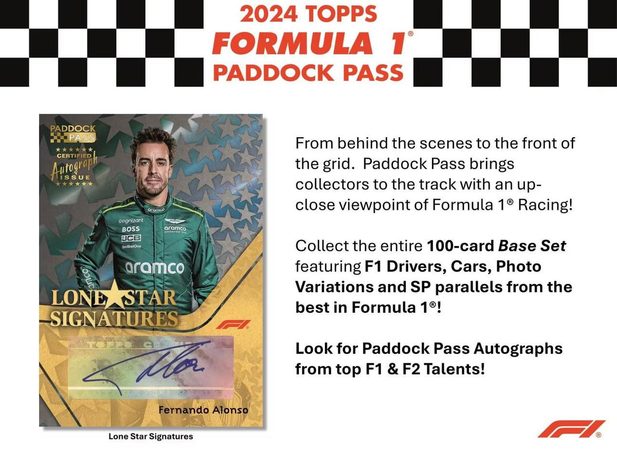 2024 Topps Paddock Pass Formula 1 F1 Racing Hobby Box