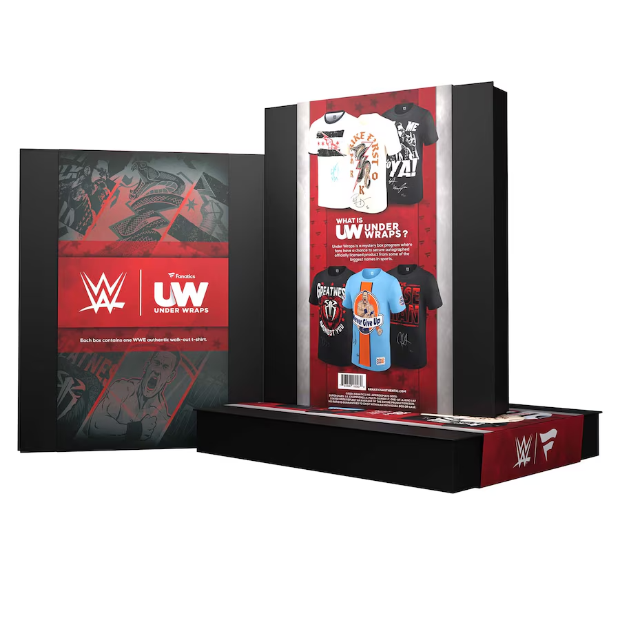 2024 Fanatics Under Wraps WWE Autographed T-Shirt Mystery Box