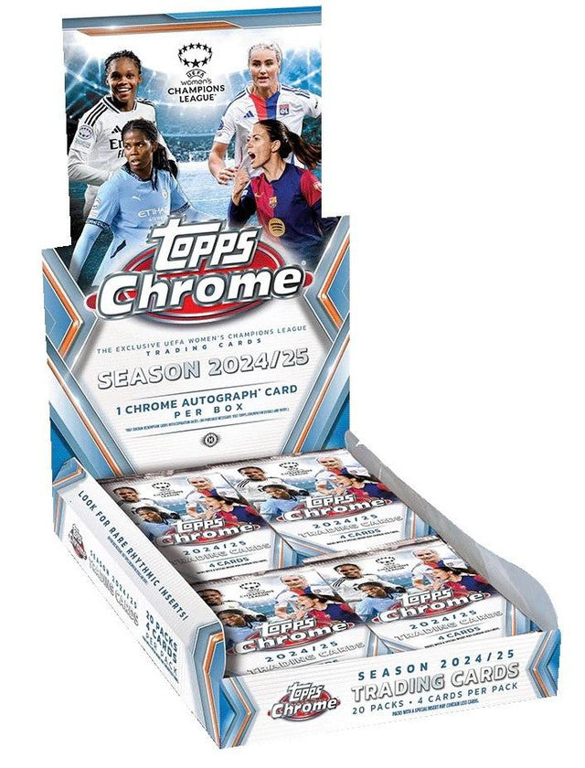 2024-25 Topps Chrome UEFA Women's Champions League Soccer Hobby Box