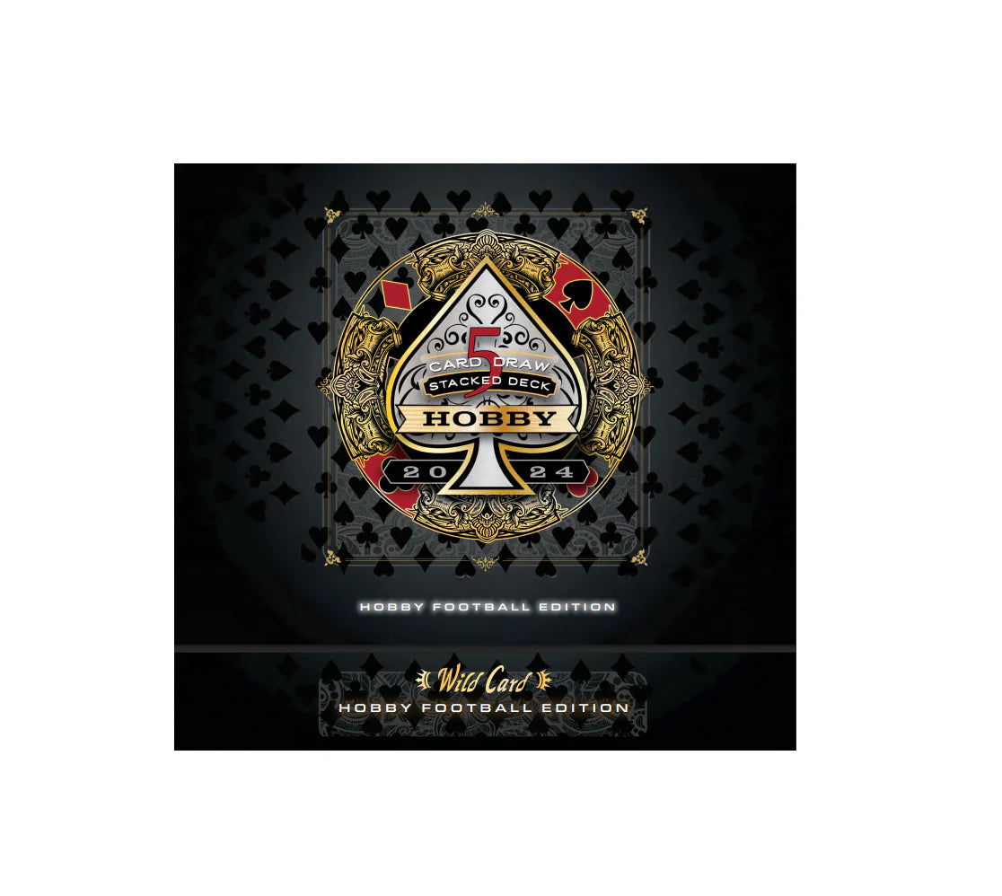 2024 Wild Card Five Card Draw Stacked Deck Football Hobby 12 Box Case