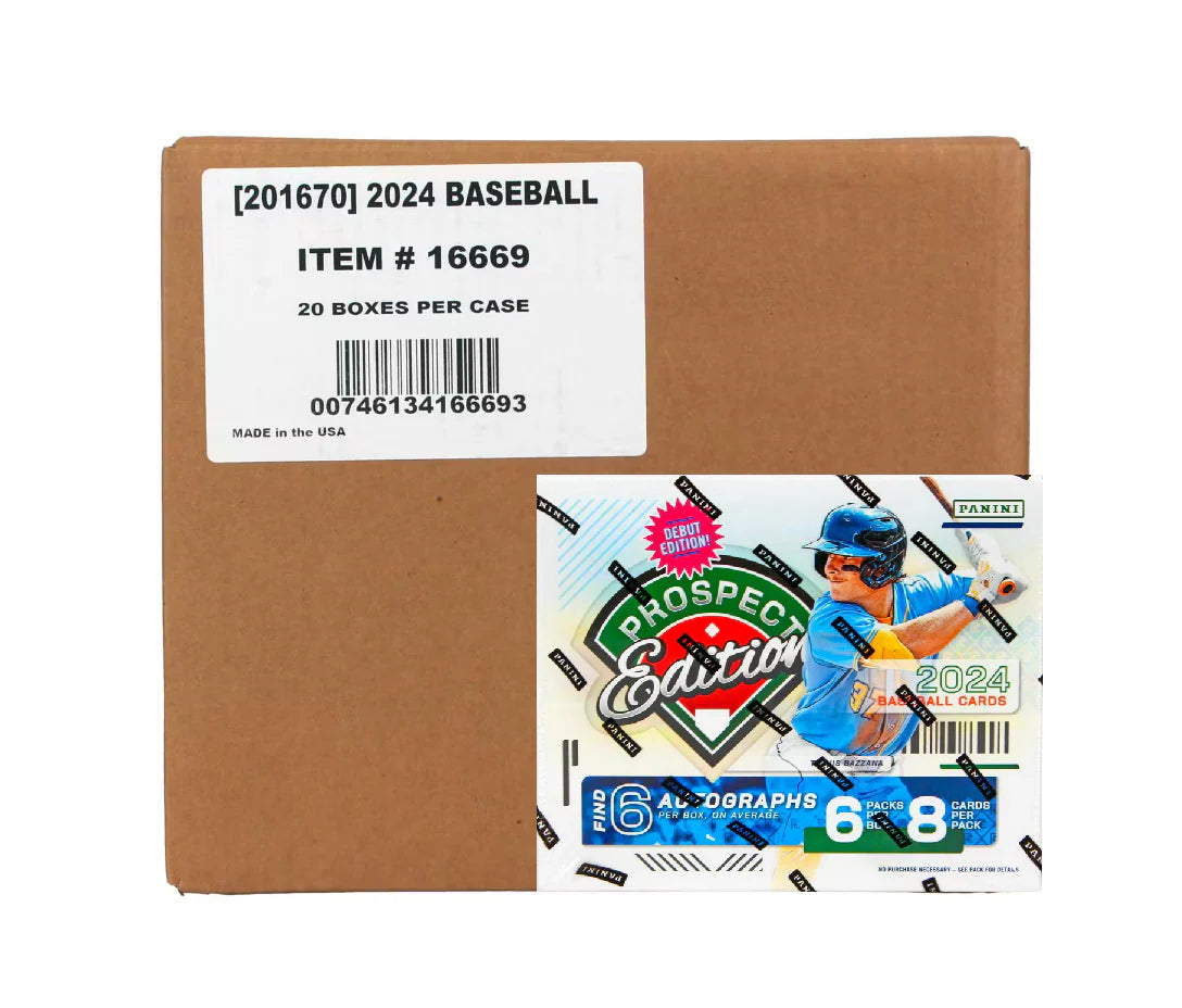 2024 Panini Prospect Edition Baseball Hobby 20 Box Case