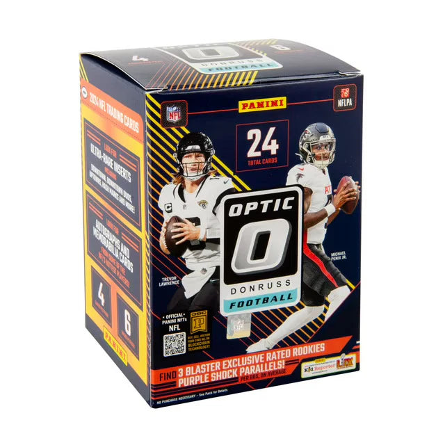 2024 Panini Donruss Optic Football Blaster 20 Box Case (Purple Shock Parallels)