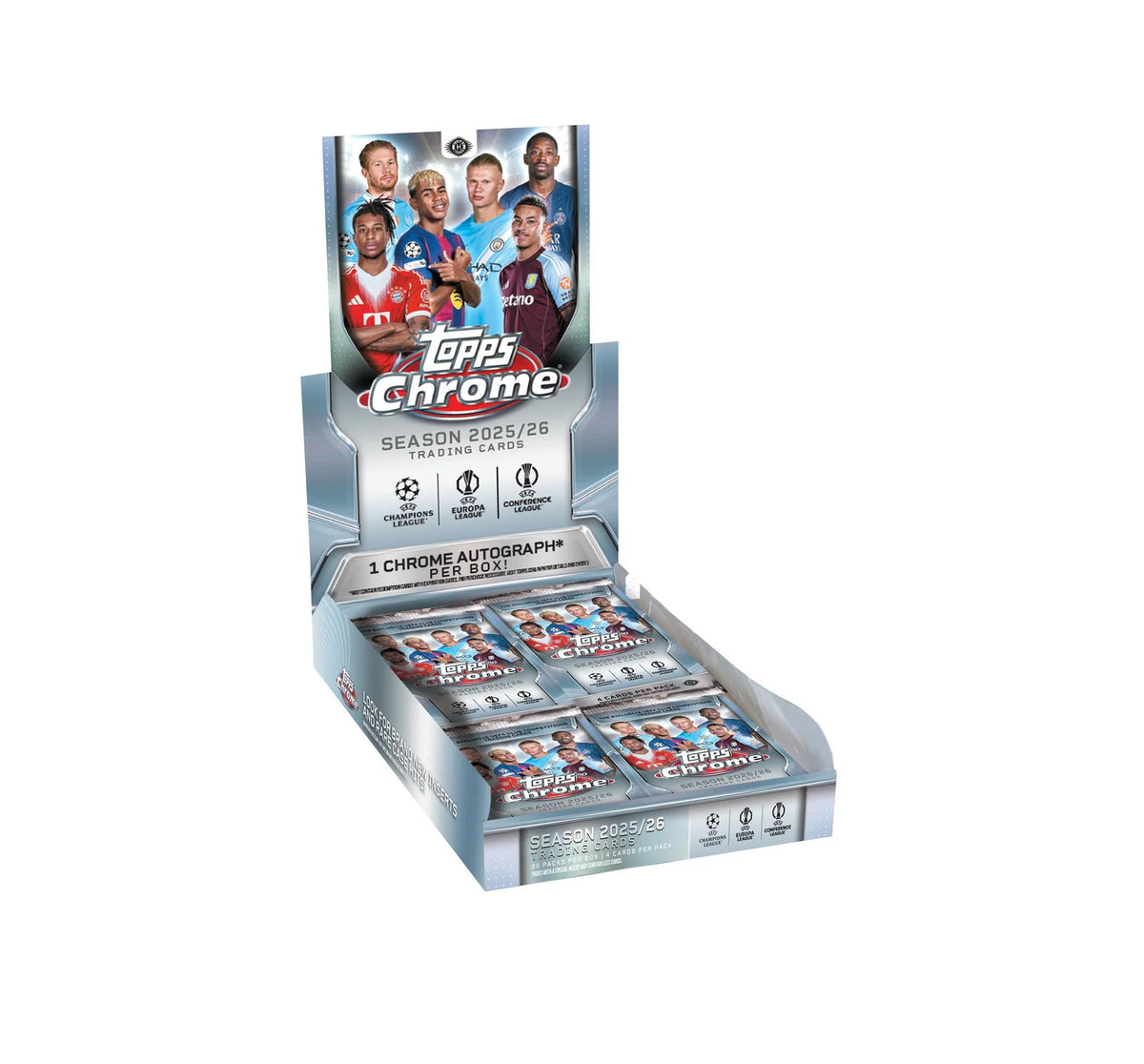 2025/26 Topps Chrome UEFA Club Competitions Soccer Hobby Box