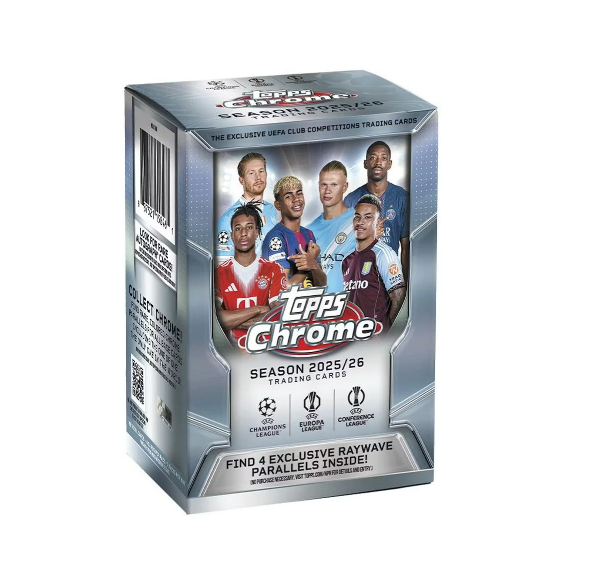 2025-26 Topps Chrome UEFA Club Competitions Soccer Blaster Box
