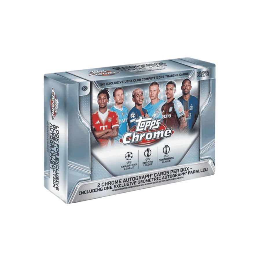 2025-26 Topps Chrome UEFA Champions League Delight 6 Box Case