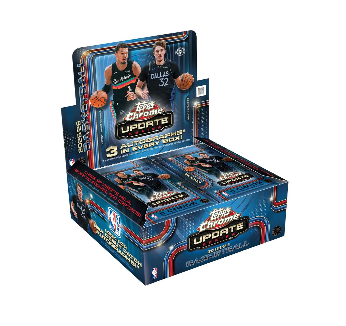 2025-26 Topps Chrome Update Series Basketball Hobby Jumbo Box