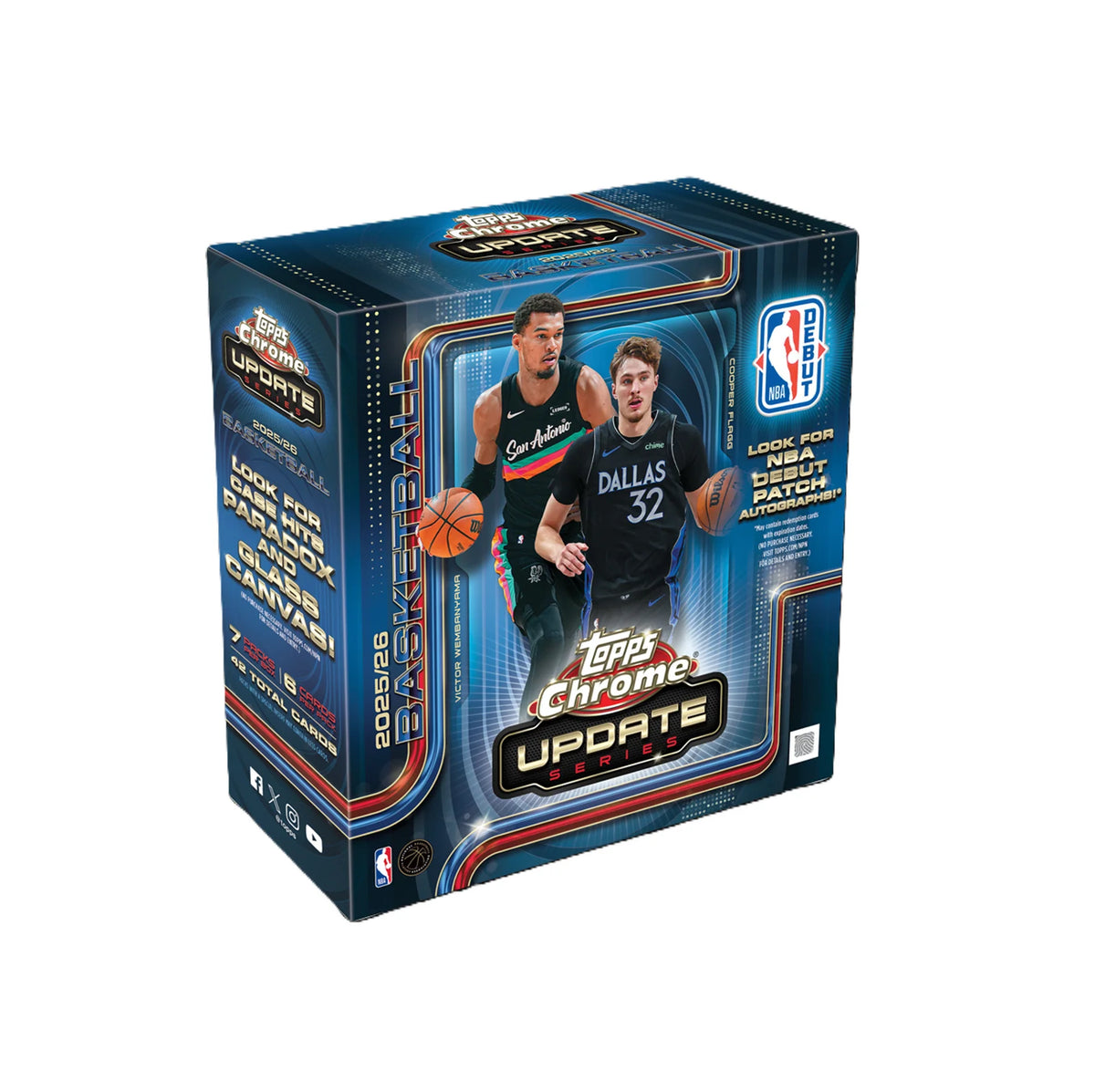 2025-26 Topps Chrome Update Series Basketball Mega Box