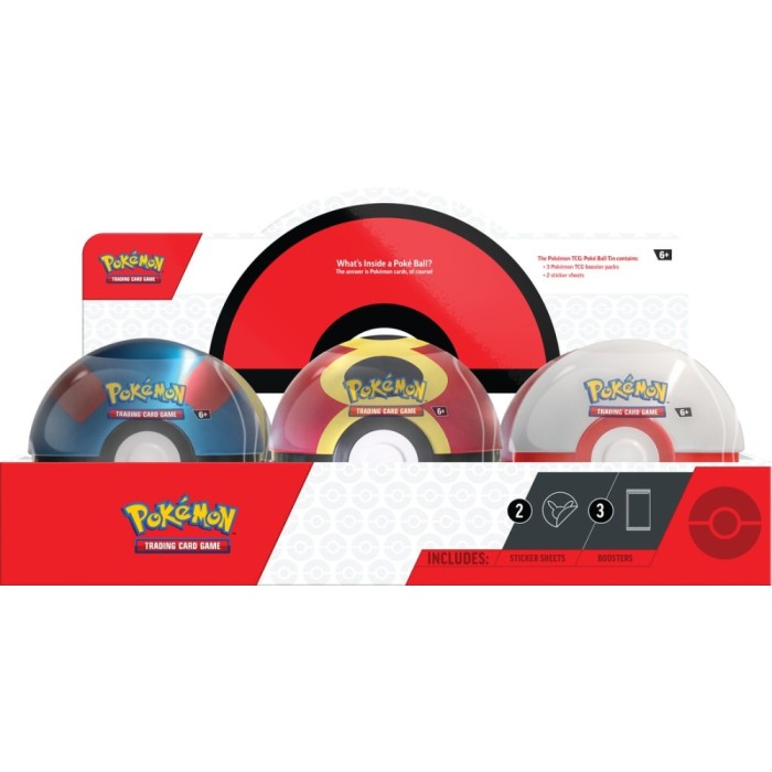 Pokemon Q4 2025 Poke Ball 6-Tin Display Case *Presale*