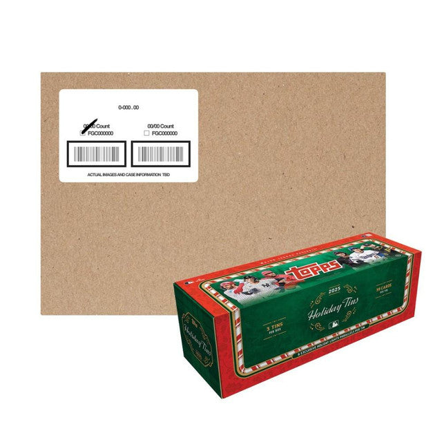 2025 Topps Holiday Baseball 3 Tin Box 5 Box Case