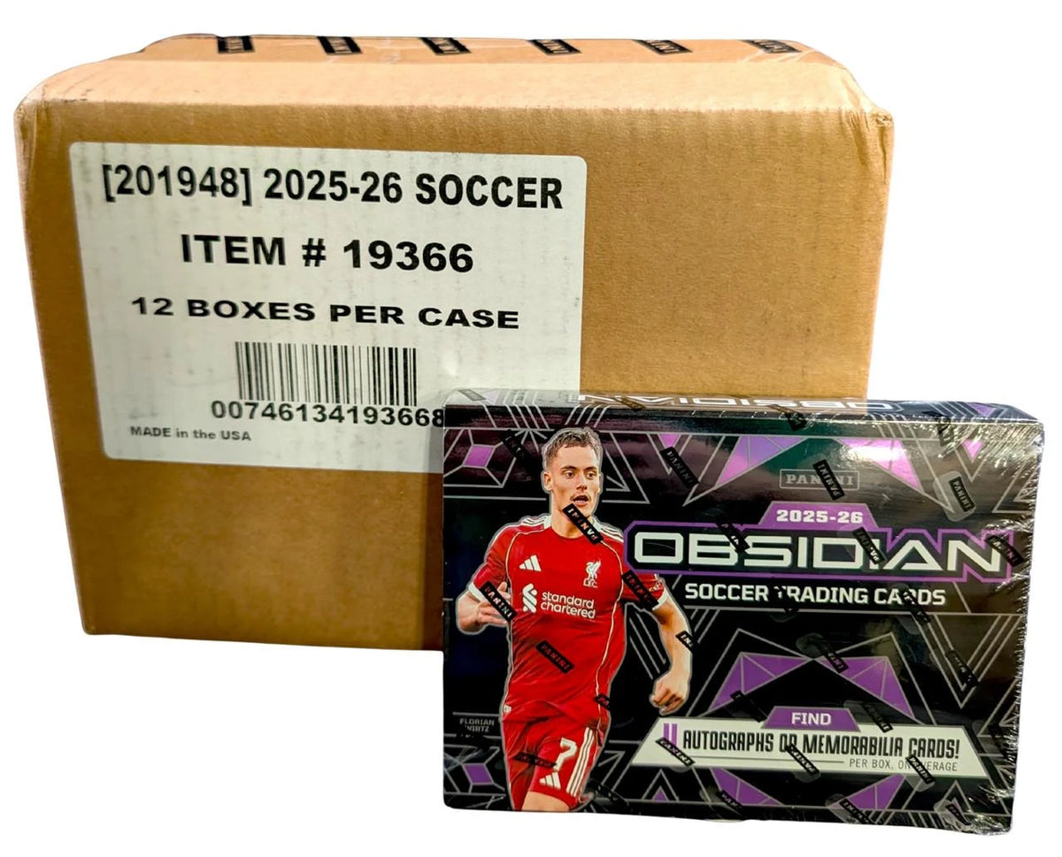 2025/26 Panini Obsidian Soccer Hobby 12 Box Case