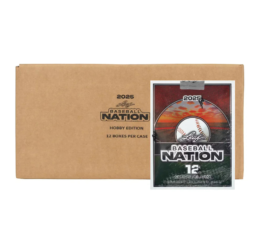 2025 Leaf Baseball Nation Hobby 12 Box Case
