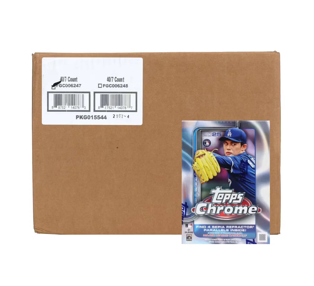 2025 Topps Chrome Baseball Blaster 40 Box Case