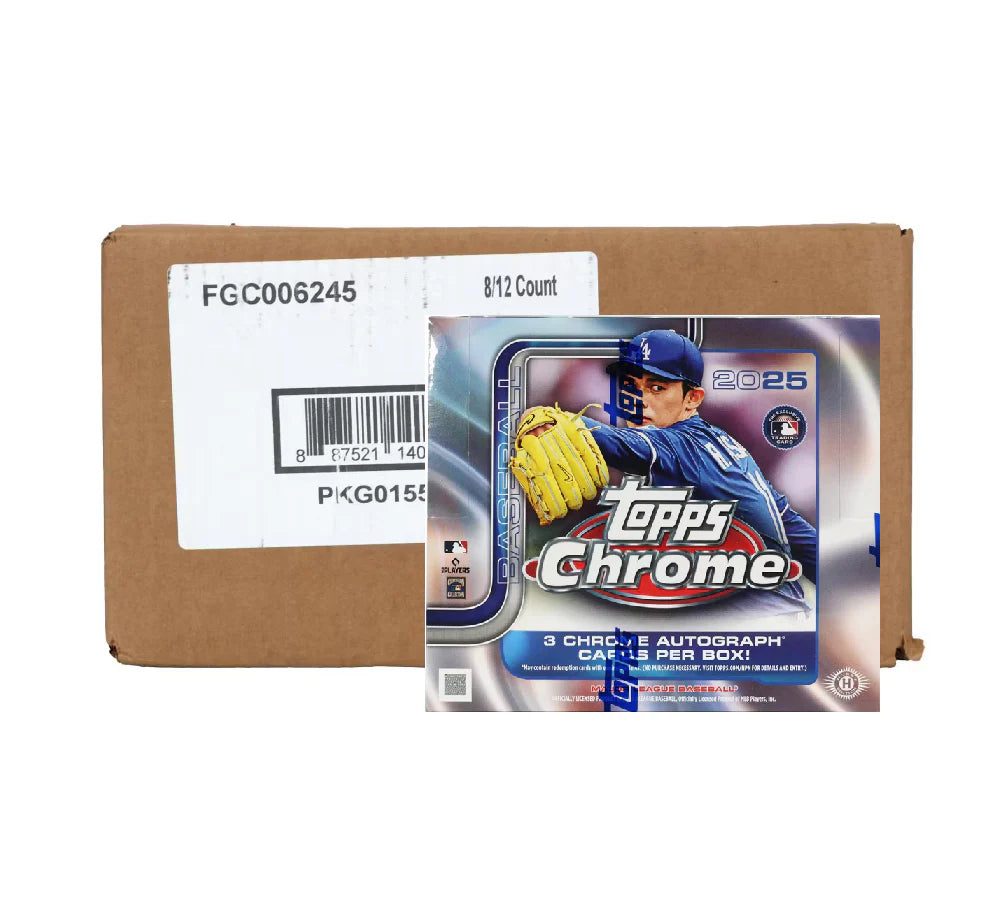 2025 Topps Chrome Baseball Jumbo 8 Box Case