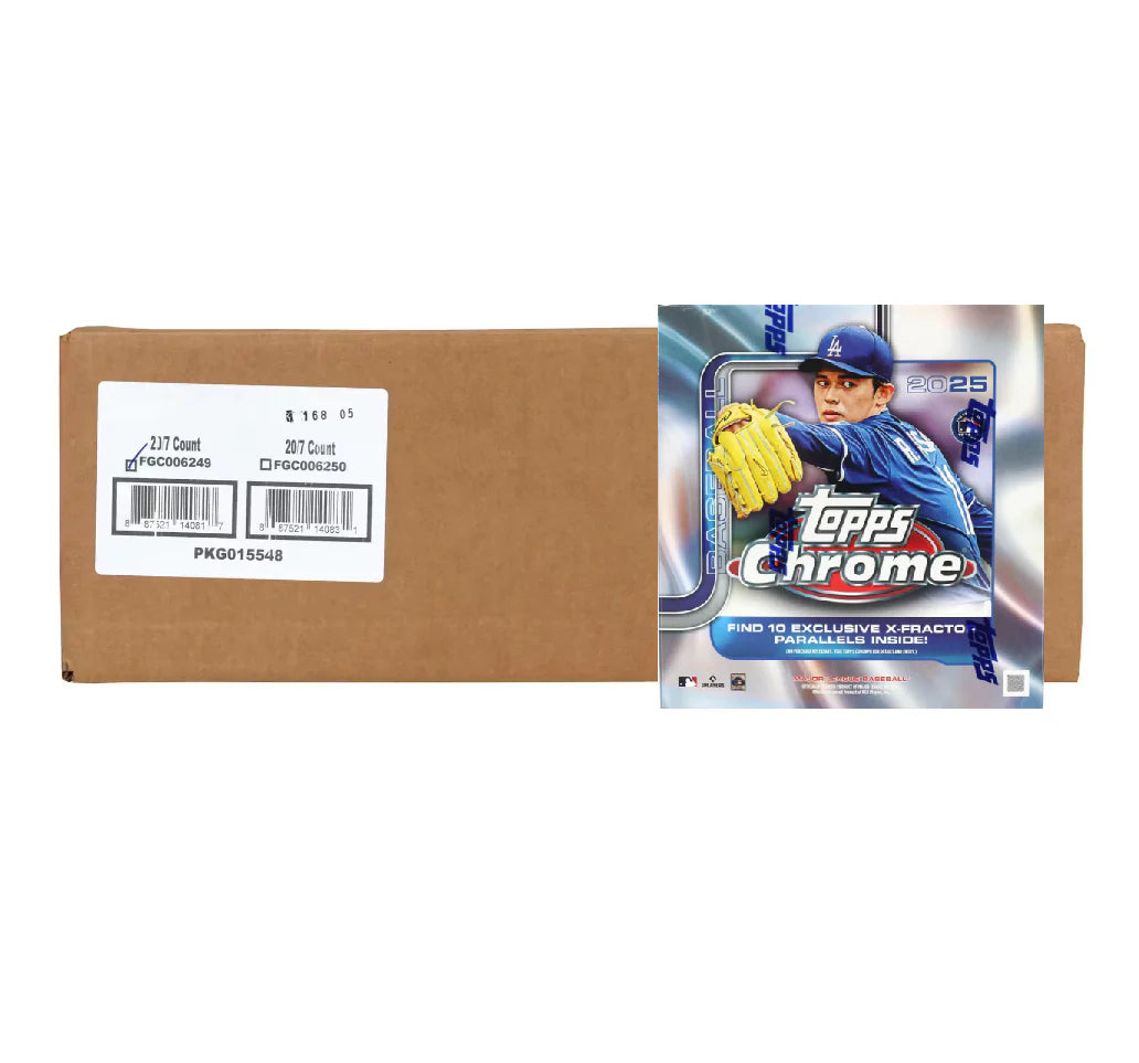 2025 Topps Chrome Baseball Mega 20 Box Case
