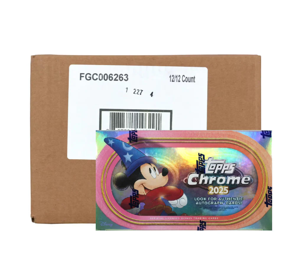 2025 Topps Disney Chrome Hobby 12 Box Case