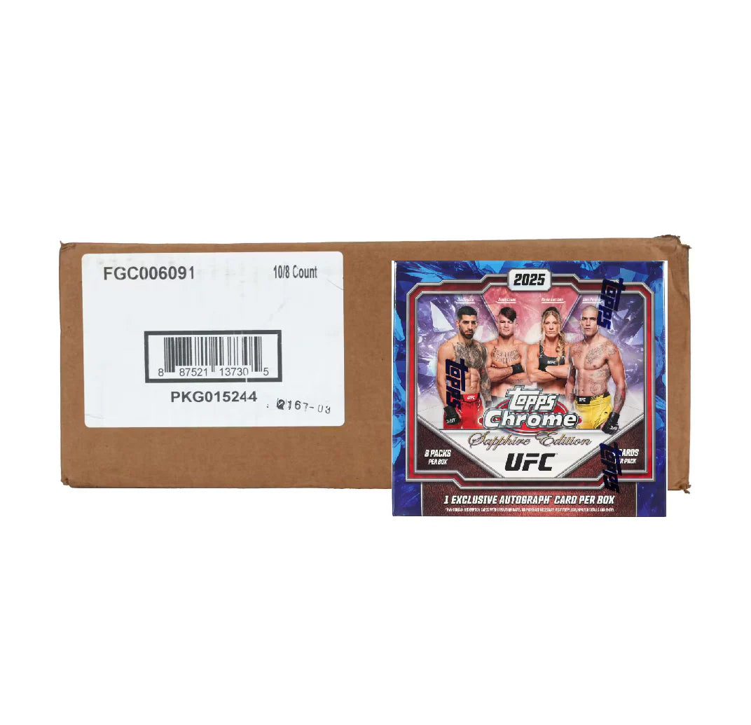 2025 Topps UFC Chrome Sapphire Edition 10 Box Case