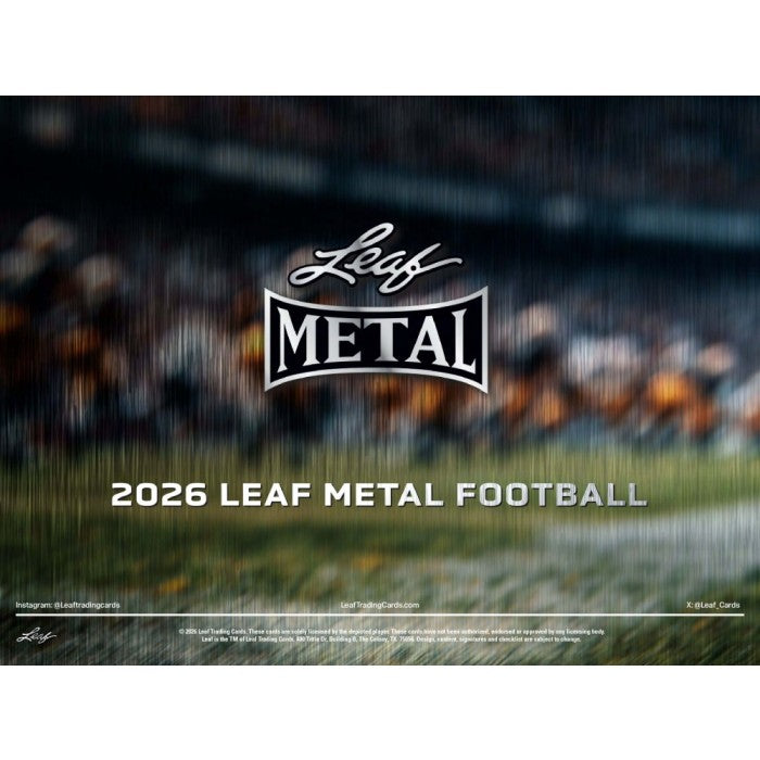 2026 Leaf Metal Football Jumbo Box