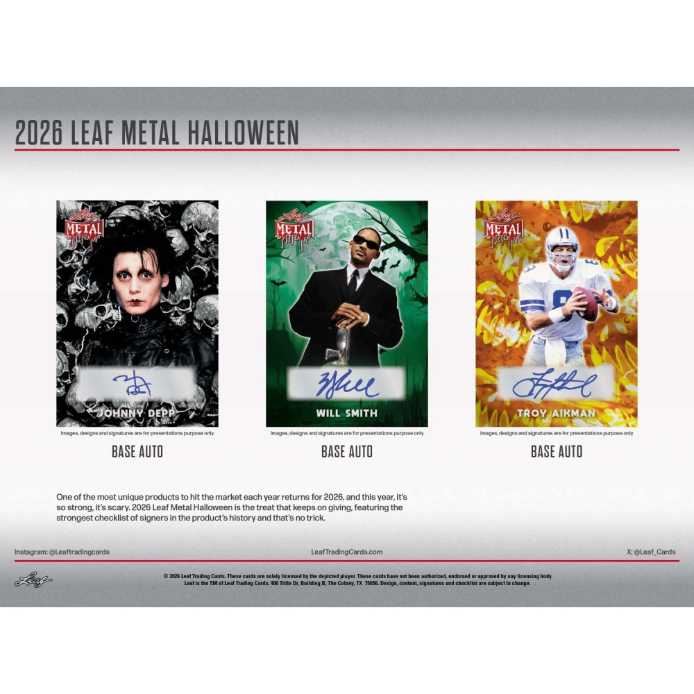 2026 Leaf Metal Halloween Box *PRESALE*