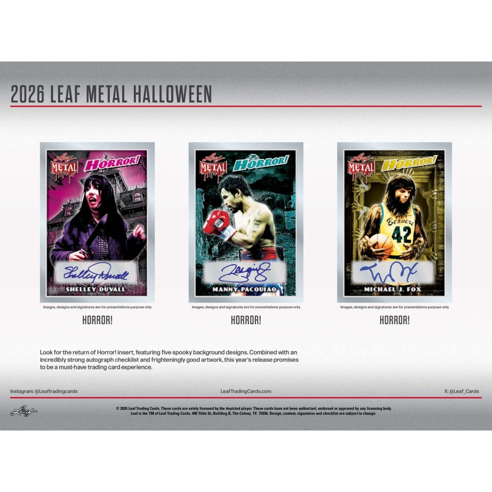 2026 Leaf Metal Halloween Box *PRESALE*