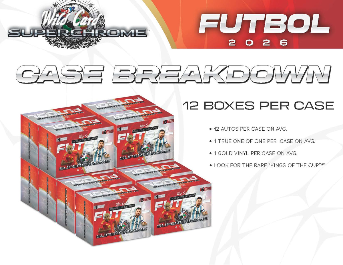 2026 Wild Card SuperChrome Soccer: Road To Glory Box 12-Box Case