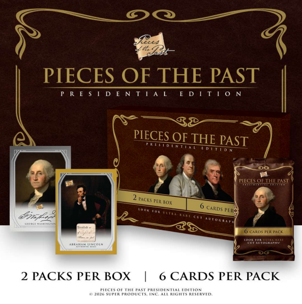 2026 Keepsake Pieces of the Past Presidential Hobby 10-Box Case