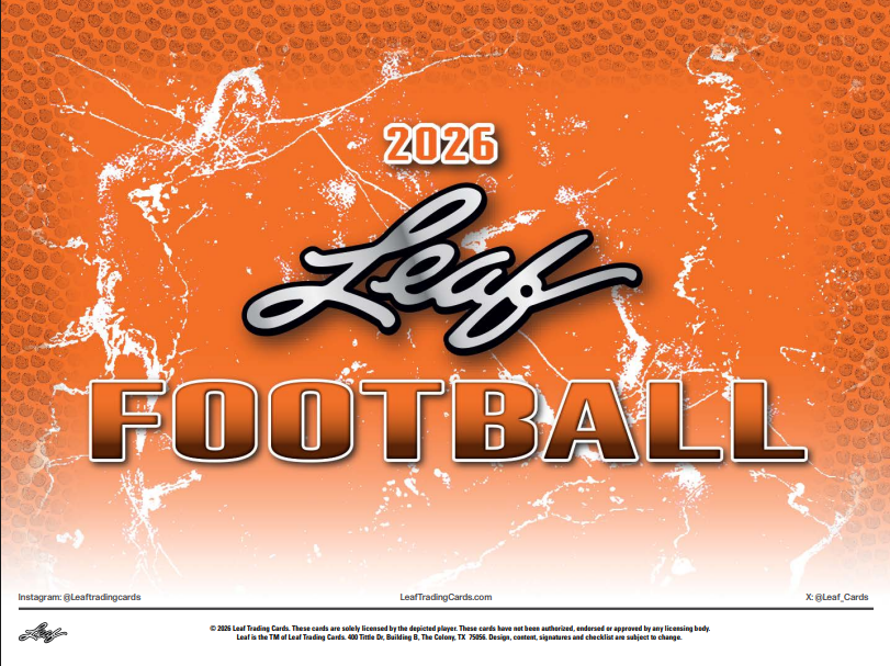2026 Leaf Football Hobby 10-Box Case