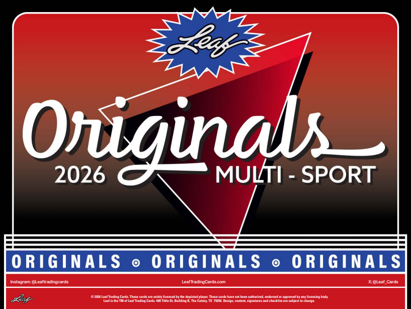 2026 Leaf Originals Multi-Sport 10-Box Case *PRESALE*