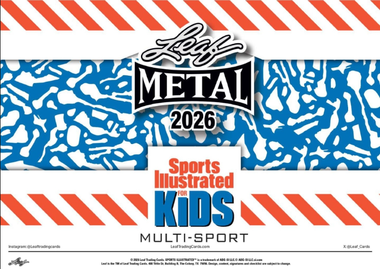 2026 Leaf Sports Illustrated For Kids Multi-Sport Hobby 10-Box Case *PRESALE*