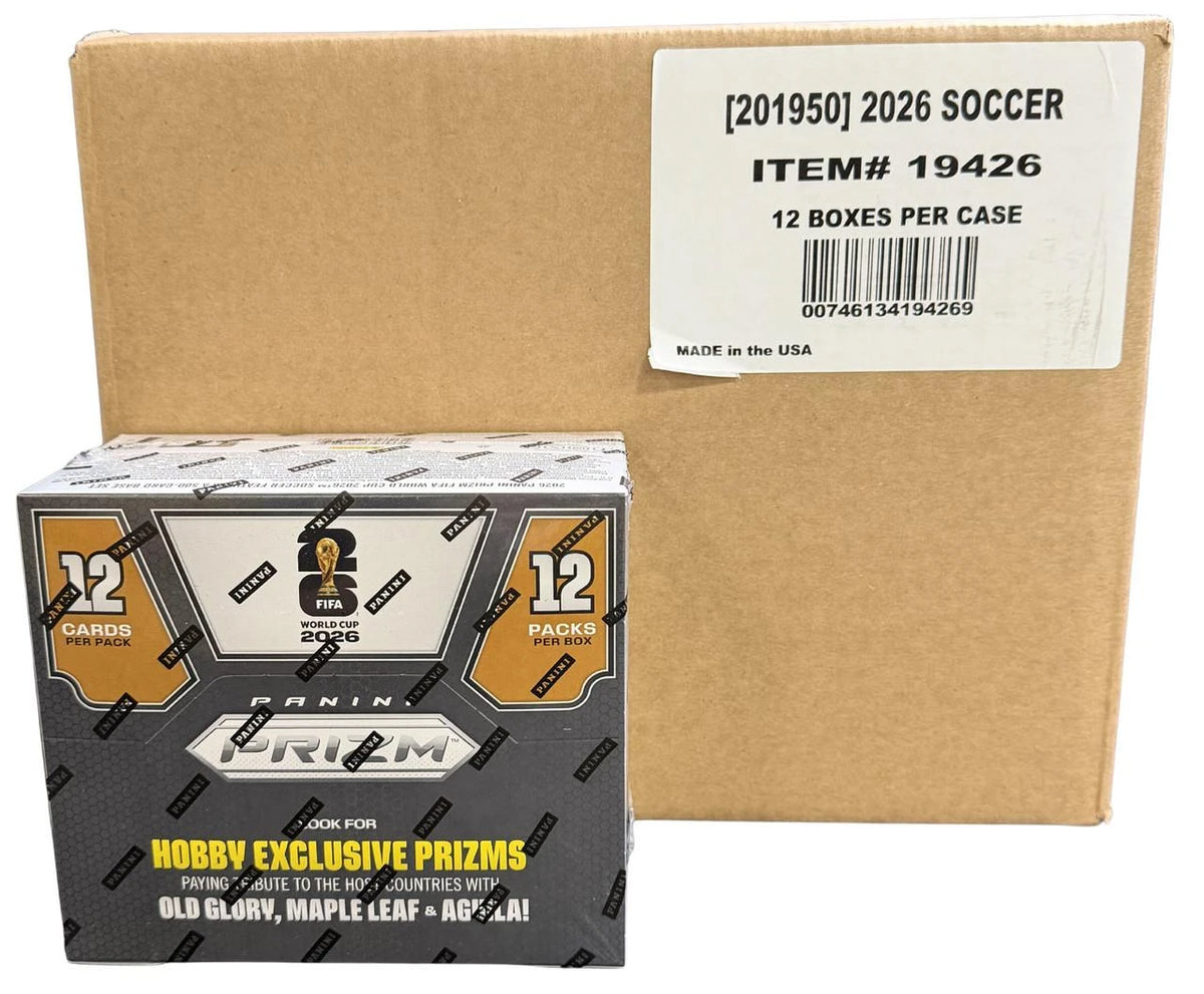 2026 Panini Prizm FIFA World Cup Soccer Hobby 12 Box Case