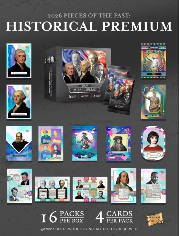 2026 Pieces of the Past Historical Premium Edition Hobby 10-Box Case