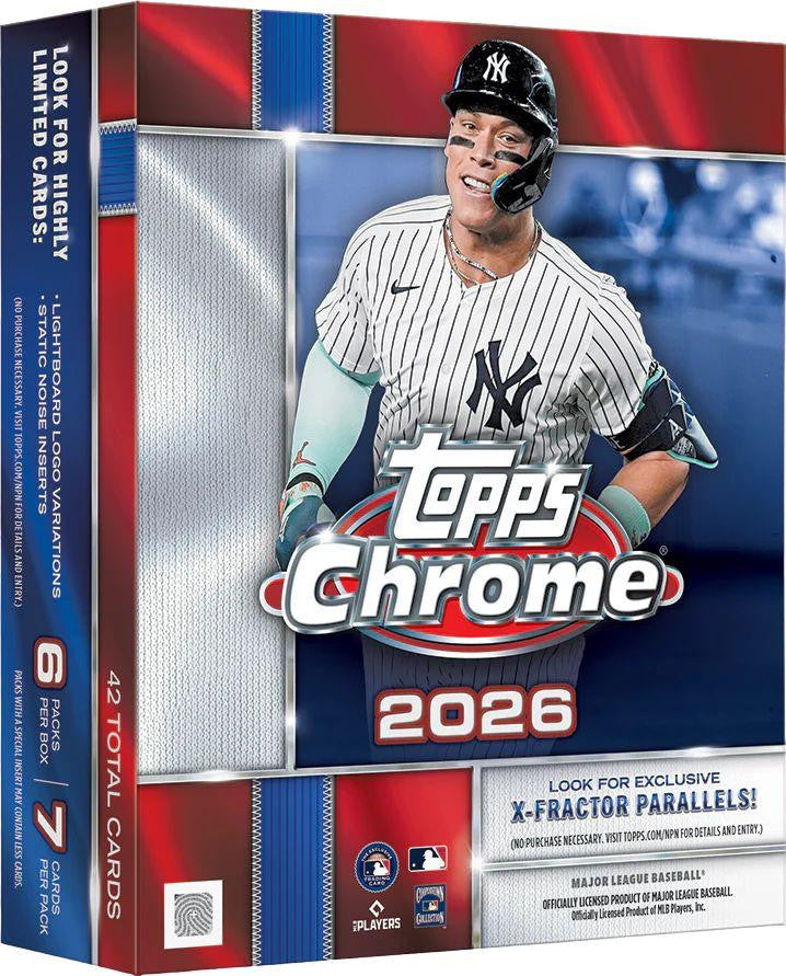 2026 Topps Chrome Baseball Mega Box