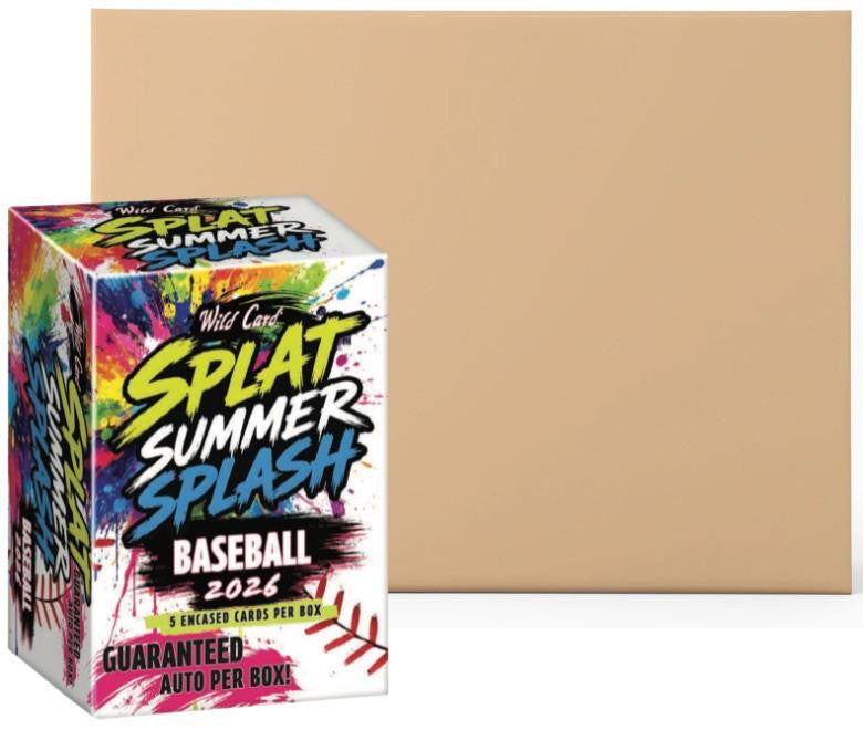 2026 Wild Card Splat Summer Splash Baseball 20 Box Case