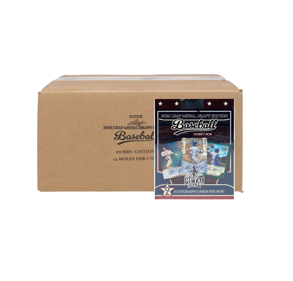 2026 Leaf Metal Draft Baseball Hobby 12 Box Case