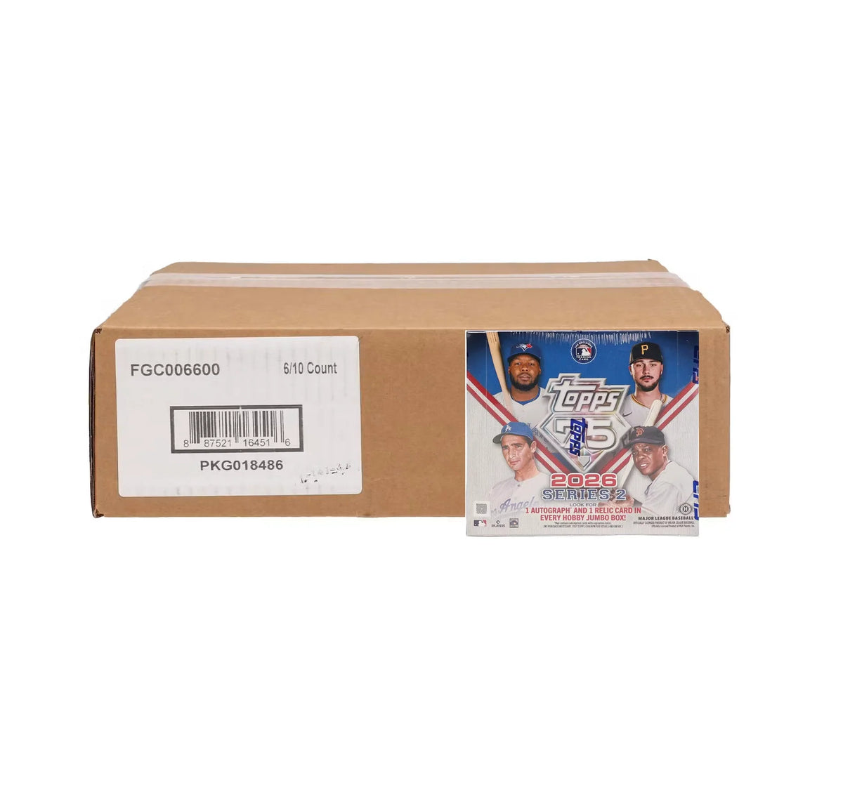 2026 Topps Series 2 Baseball Jumbo 6 Box Case