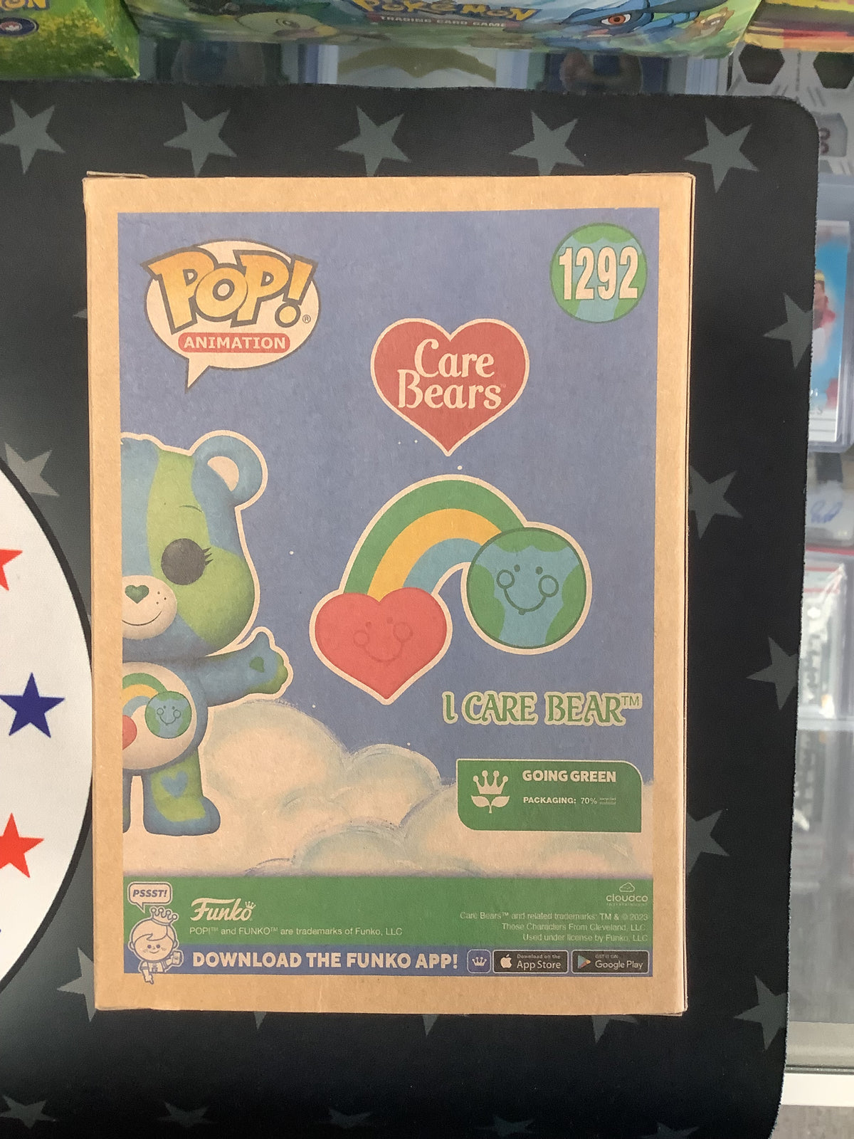 I Care Bear Funko Pop 2023 Earth Day Walmart Exclusive 1292 w/ Protector