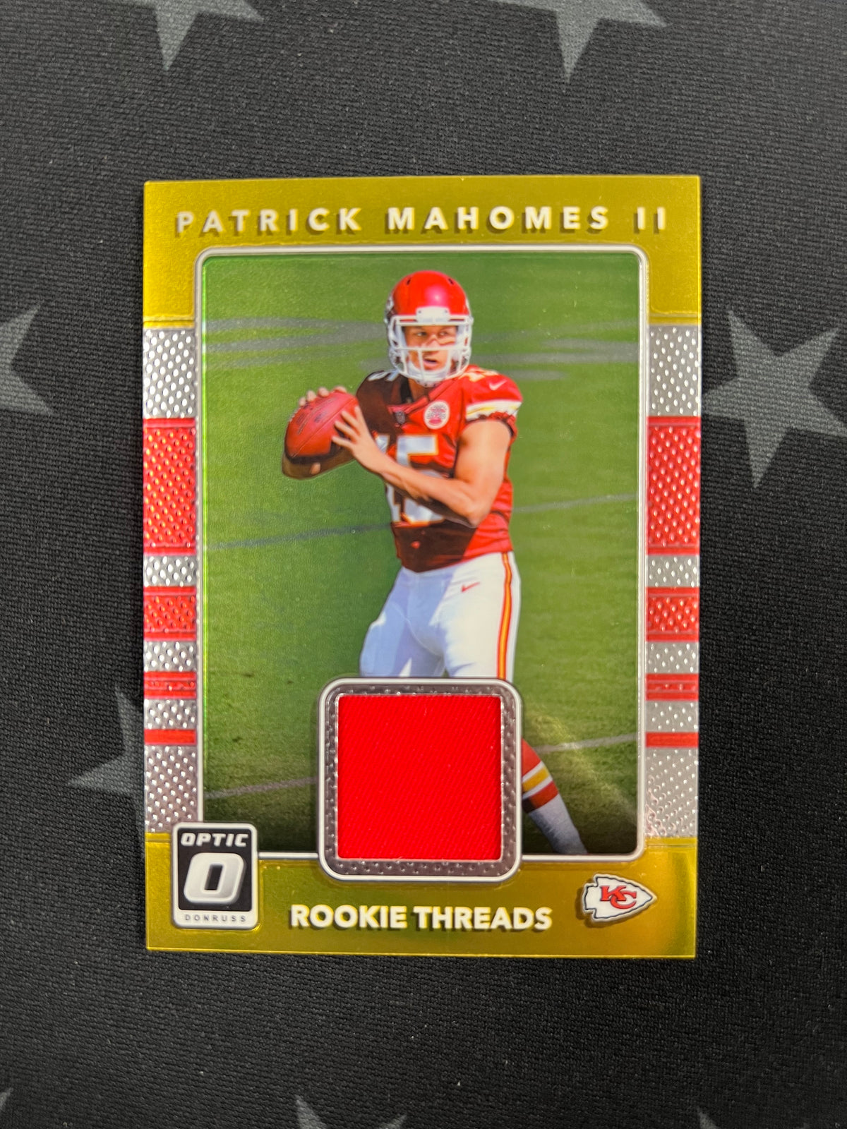 2017 PANINI DONRUSS OPTIC PATRICK MAHOMES ROOKIE THREADS #7