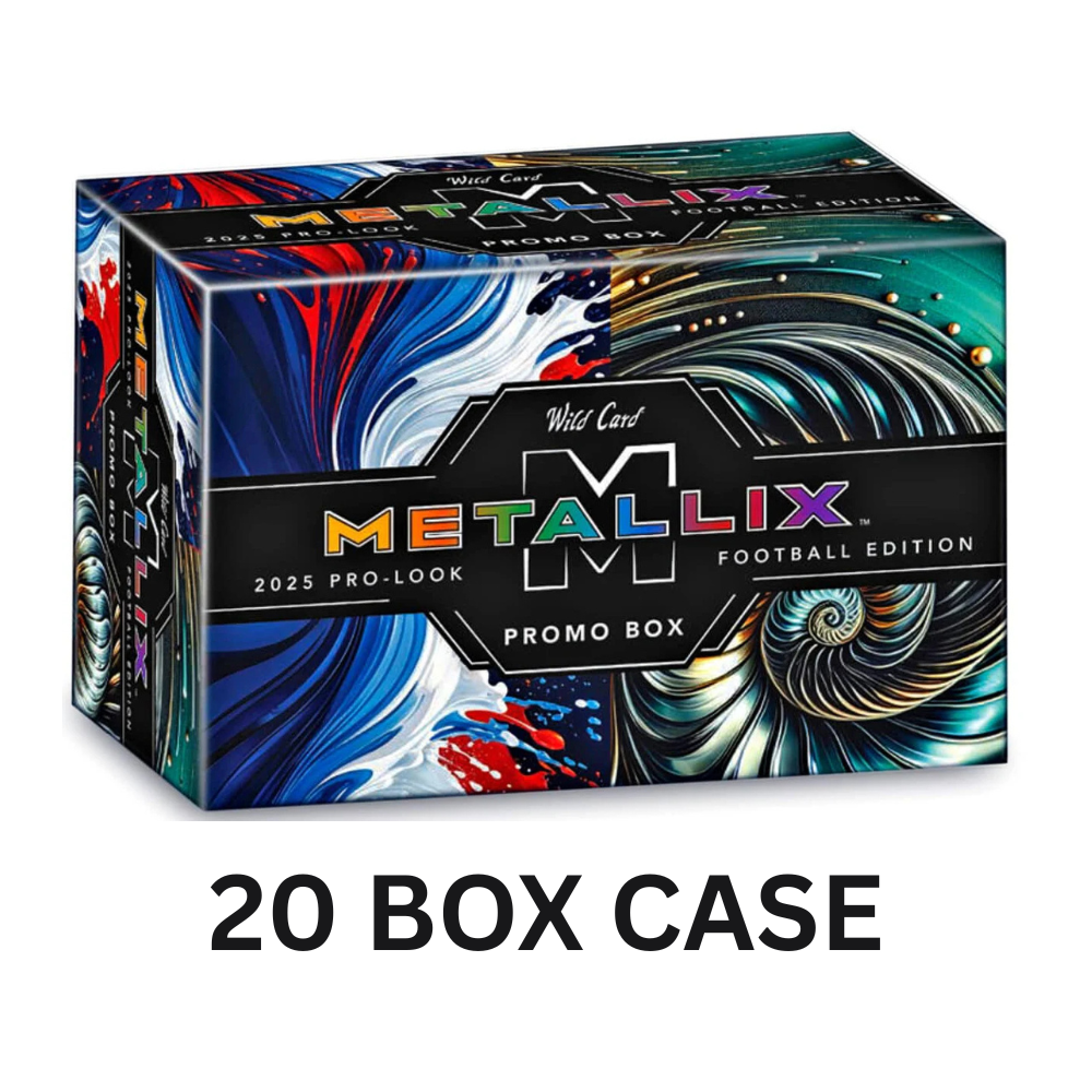 2025 Wild Card Metallix Football Promo Deck Box 20 Box Case