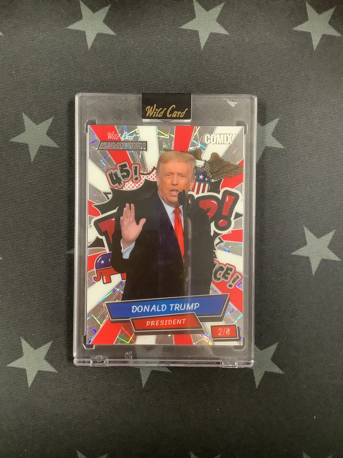 2024 Wild Card Alumination Comix Donald Trump President #2/8 ACBT-DT6