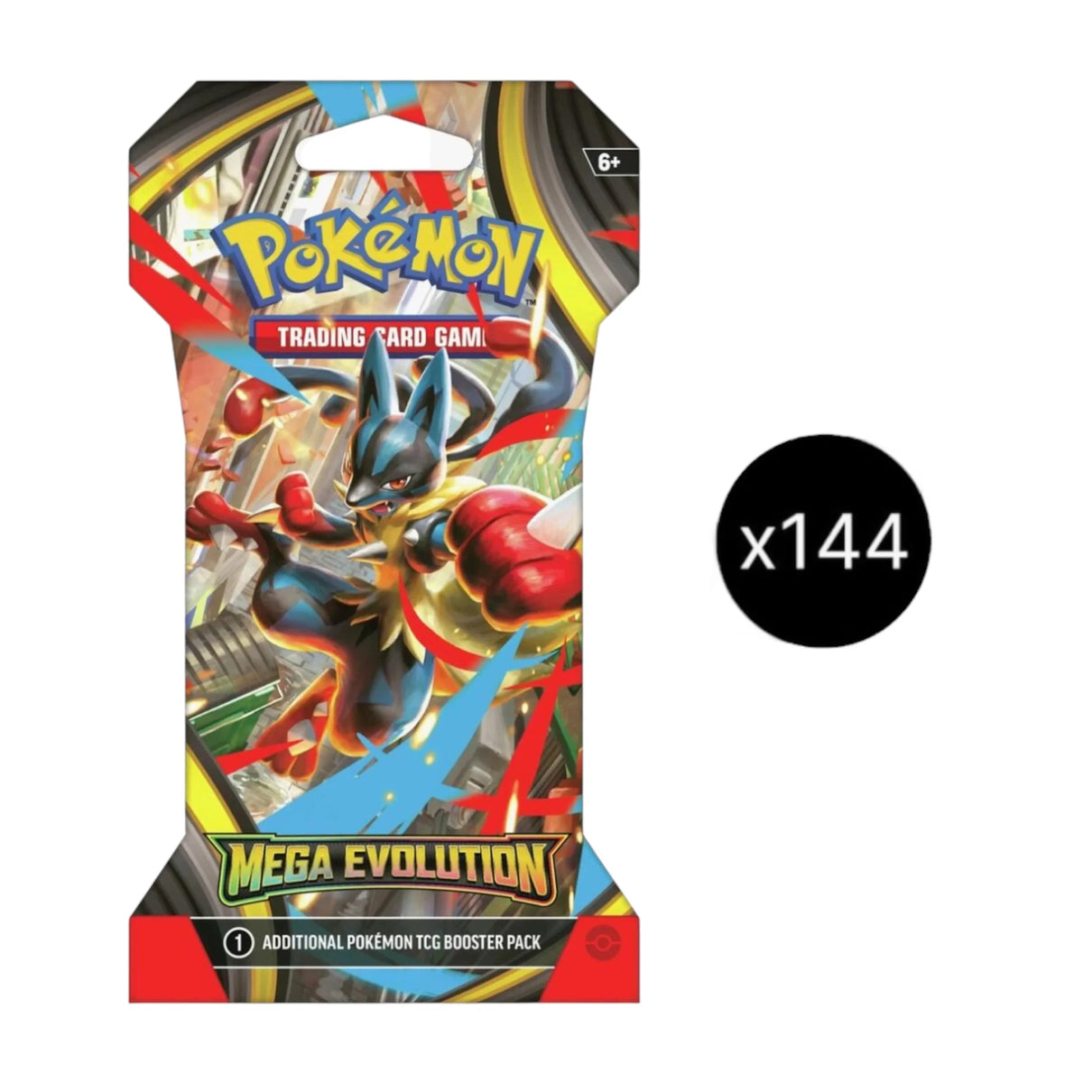Pokemon Mega Evolution Sleeved Booster Pack 144 Pack Case
