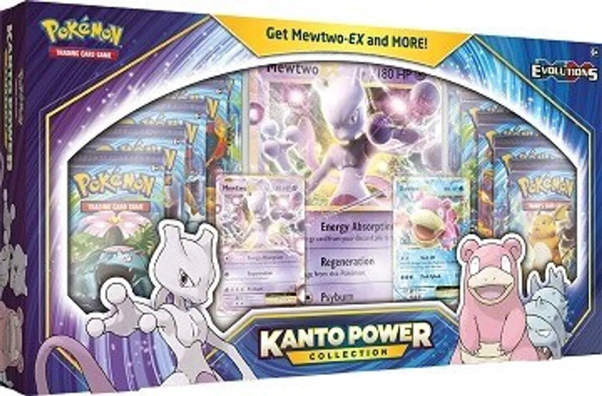 Pokemon Kanto Power Mewtwo &amp; Slowbro Collection Box