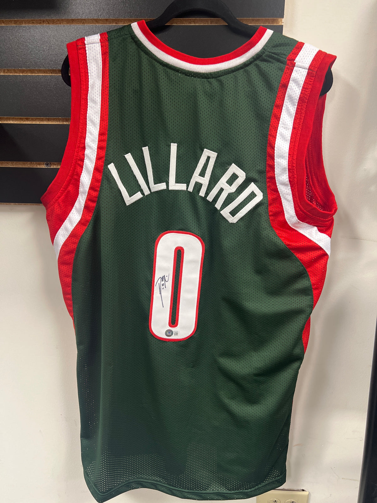 Damian Lillard Milwaukee Bucks Custom Autographed Basketball Jersey Beckett COA