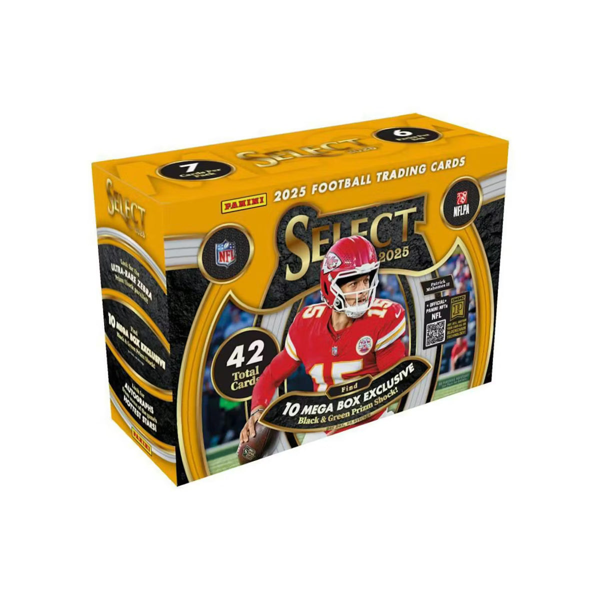 2025 Panini Select Football Mega Box (Black and Green Prizm Shock)