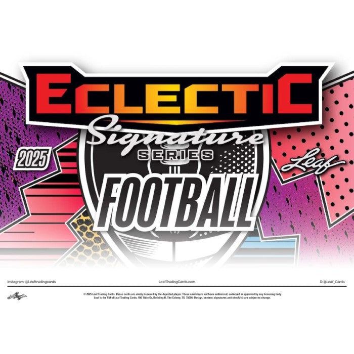 2025 Leaf Eclectic Signature Series Football Hobby Box