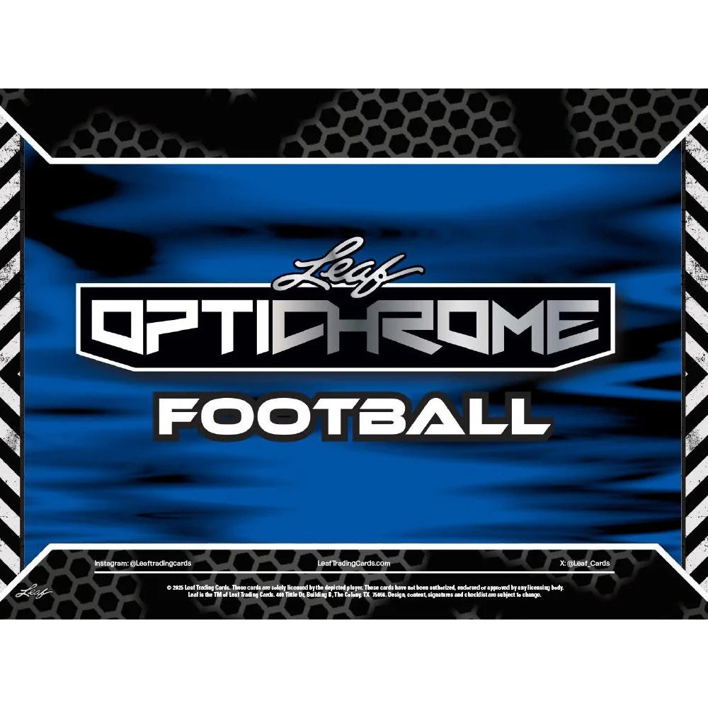2025 Leaf Optichrome Football Hobby Box *PRESALE*