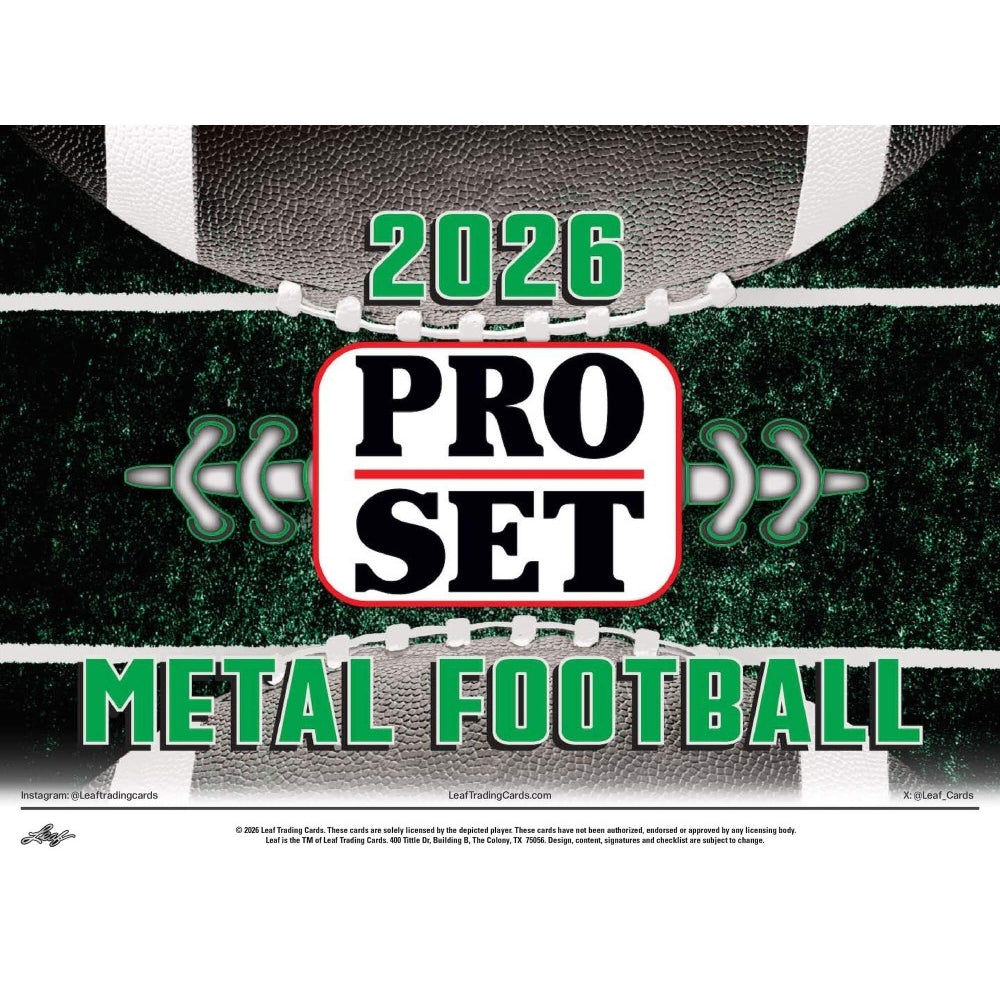 2026 Pro Set Metal Football Hobby Box