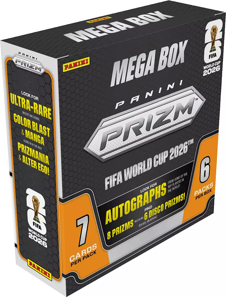 2026 Panini Prizm FIFA World Cup Soccer Mega Box