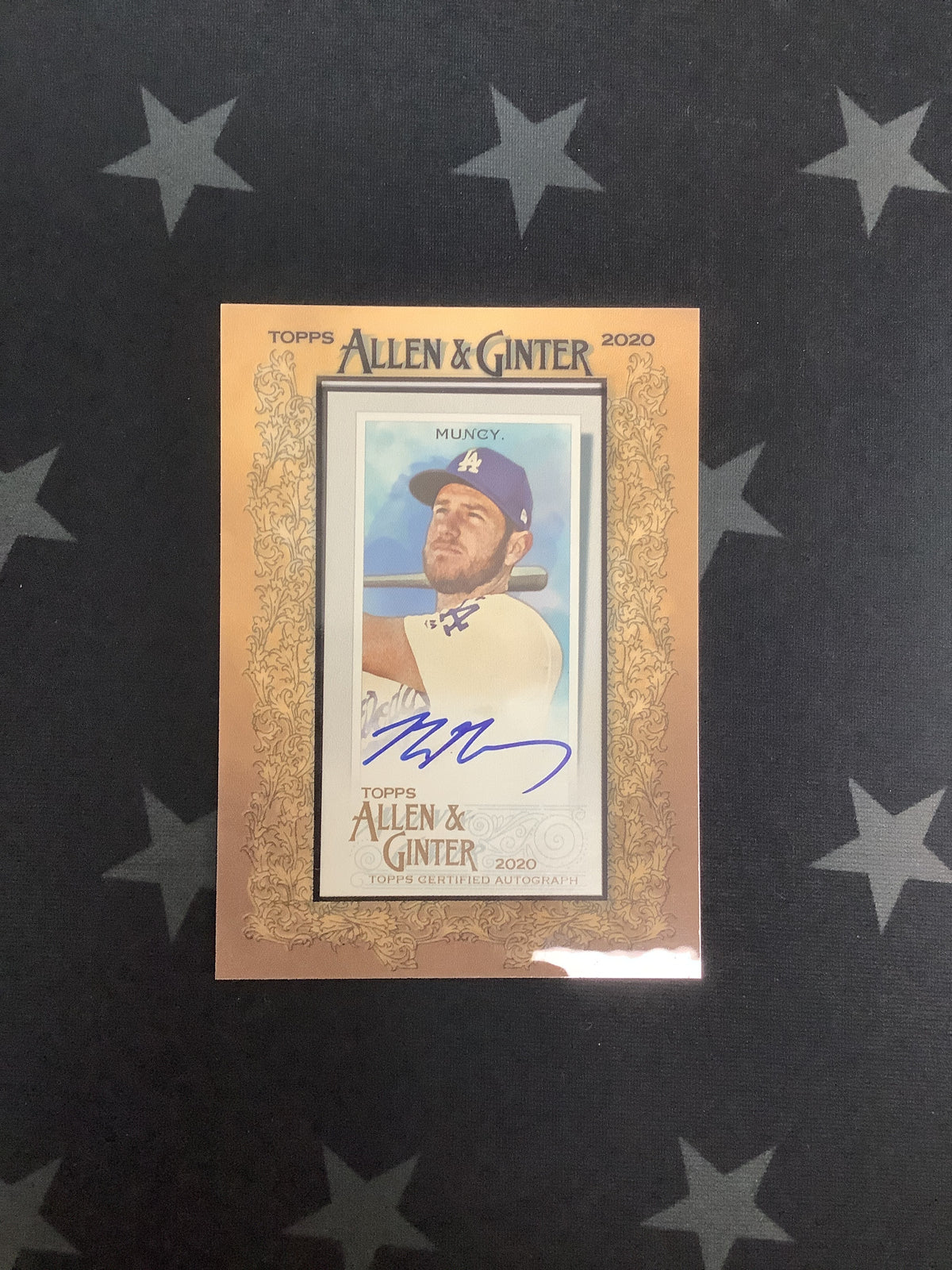 2020 Topps Allen &amp; Ginter Max Muncy #MA-MM Auto