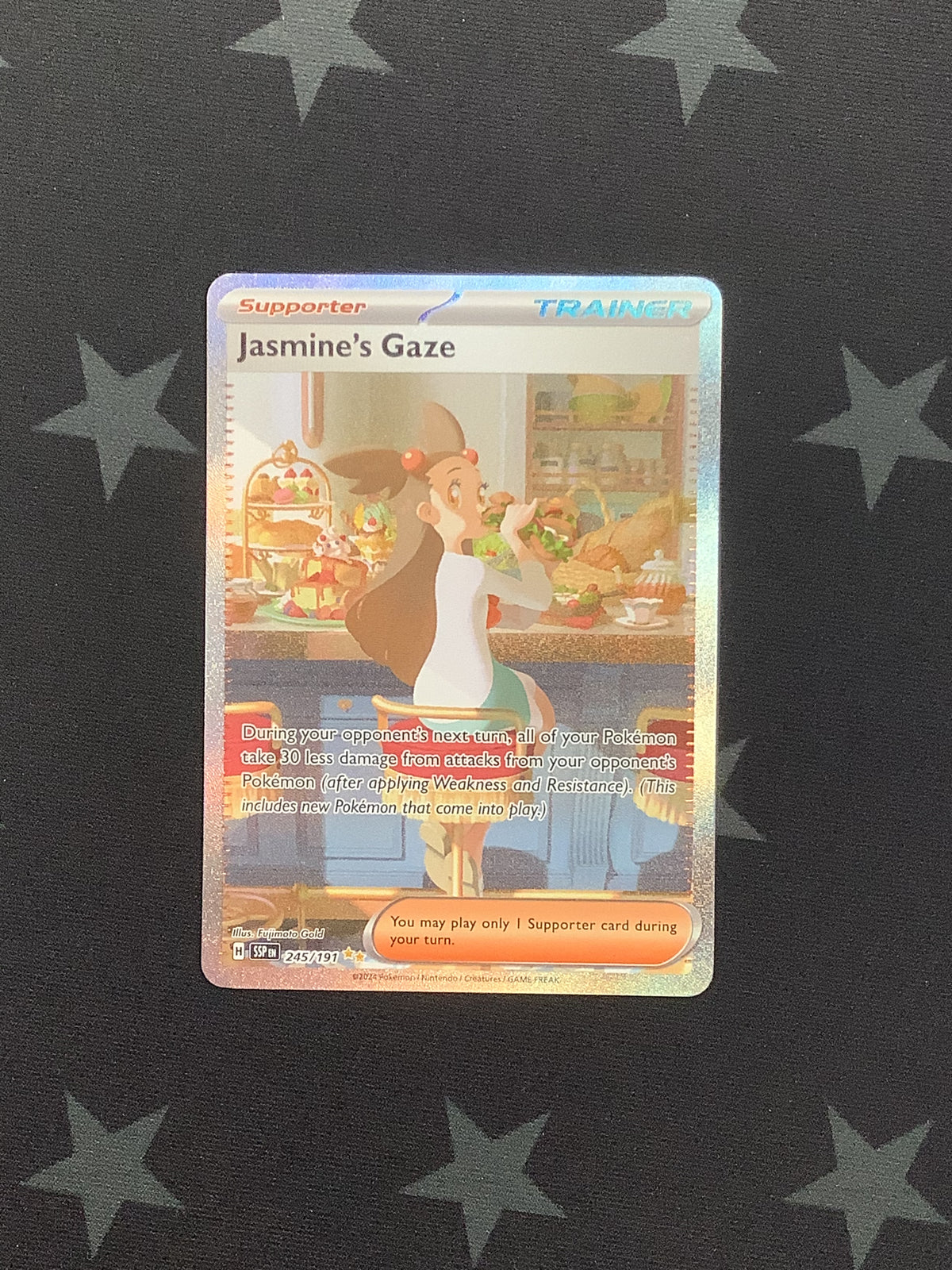 2024 Pokémon Jasmine&#39;s Gaze Surging Sparks Special Illustration Rare 245/191