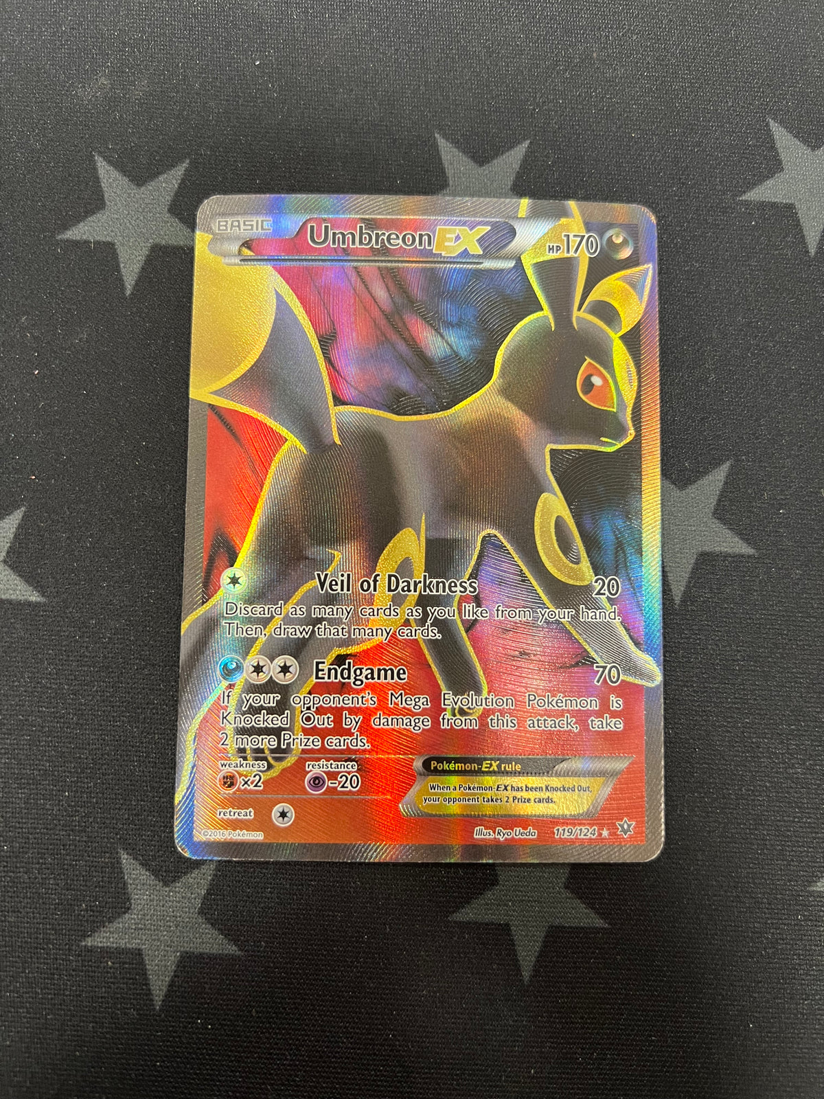 Pokemon Umbreon EX (Full Art) - XY - Fates Collide Ultra Rare 119/124 (MP)